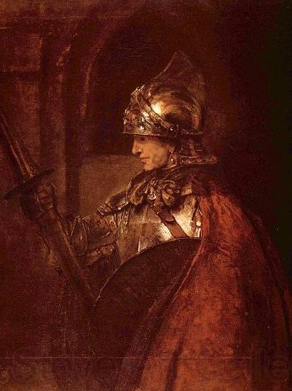 Rembrandt Peale Mann mit Rustung France oil painting art